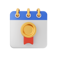 3d calendar event date day schedule icon illustration png