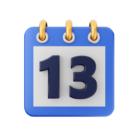 3d kalender händelse datum dag schema ikon illustration png