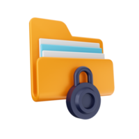 3d folder file icon illustration png