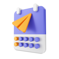 3d calendar icon illustration png