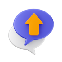 3d chat chatting icon png