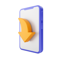 icono de teléfono inteligente 3d png