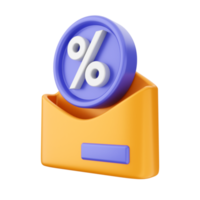 3d Email Mail Briefumschlag Symbol Illustration png