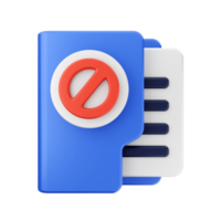 3d folder file icon illustration png