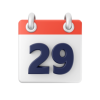 3d kalender datum dag schema evenement icoon illustratie png