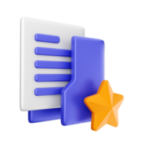 3d folder icon illustration png