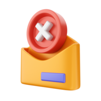 3d email mail envelope icon illustration png