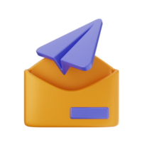 3d Email Mail Briefumschlag Symbol Illustration png