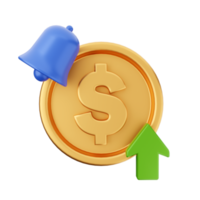 3d money coin dollar icon illustration png