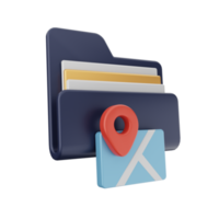 3d folder icon png