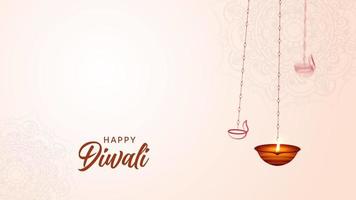 decorativo óleo luminária diwali festival celebração video