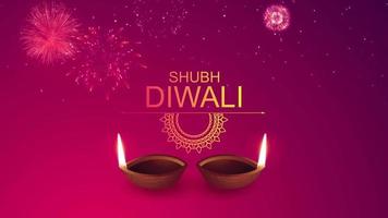 cultural feliz diwali festival celebração fundo video