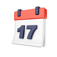 3d calendario icono ilustración png