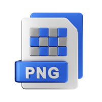 3d png file icon illustration