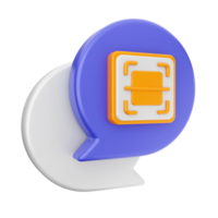 3d chat chatting icon png