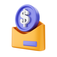 3d email mail envelope icon illustration png