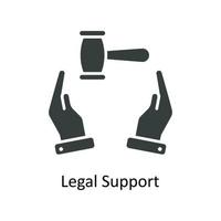 Legal Support Vector Solid Icons. Simple stock illustration stock