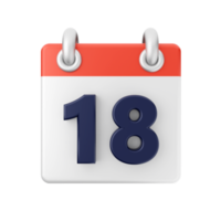 3d calendar date day schedule event icon illustration png