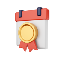 3d calendar icon illustration png