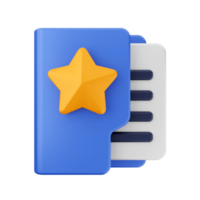 3d folder file icon illustration png