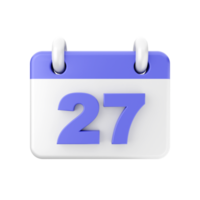 3d calendario icona illustrazione png