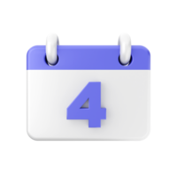 3d calendar icon illustration png