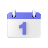 3d calendario icono ilustración png