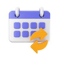 3d calendar icon illustration png