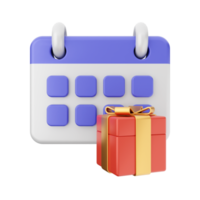 3d kalender icoon illustratie png