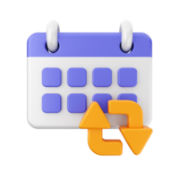 3d calendar icon illustration png