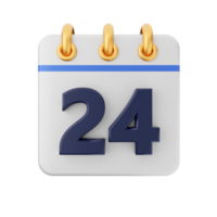 icono de calendario 3d png