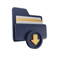 3d folder icon png