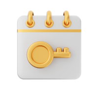 3d calendar icon illustration png