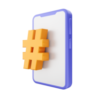 3D smartphone ikon png