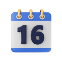 3d calendario icono ilustración png