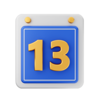 3d calendario icona illustrazione rendere png