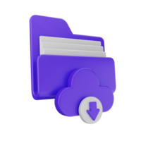 3d folder icon file illustration png