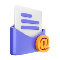 3d email mail message envelope png