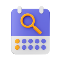 3d calendar icon illustration png