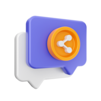 3d chat icon png