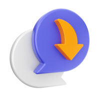 3d chat chatting icon png