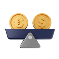 3d money dollar coin icon illustration png