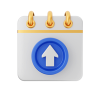 3d calendar icon illustration png