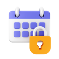 3d calendar icon illustration png