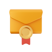 3d Mail Email Botschaft Briefumschlag png