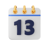 3d calendario icona illustrazione png