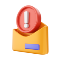 3d email mail envelope icon illustration png