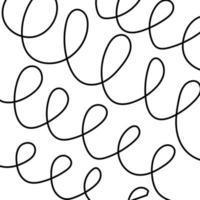 Hand drawn texture with curls vector