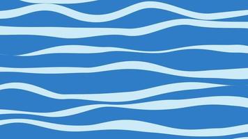 azul ola serpenteado animado fondo.animación de Oceano olas Moviente video