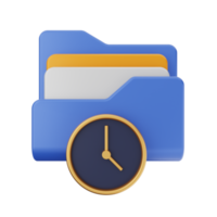 3d file folder icon illustration png